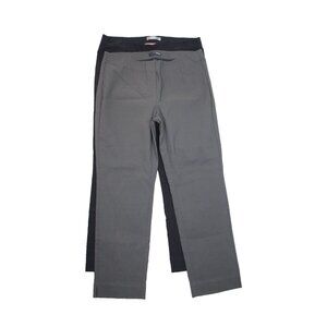 Lot of 2 Stehmann Women's Pull On Trousers Pants Size 14 Stretch Casual